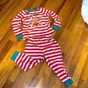 Red white and green pajamas